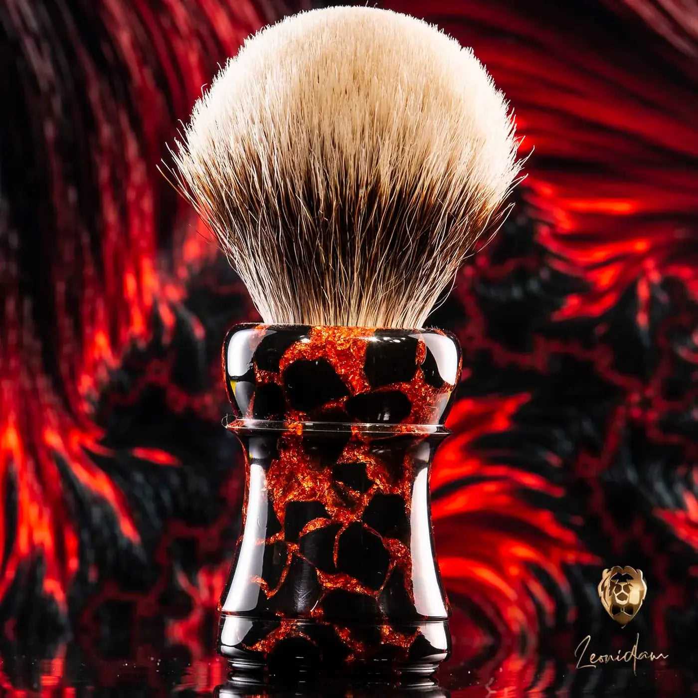 Handmade Shaving Brush "Molten Core" 26/28mm