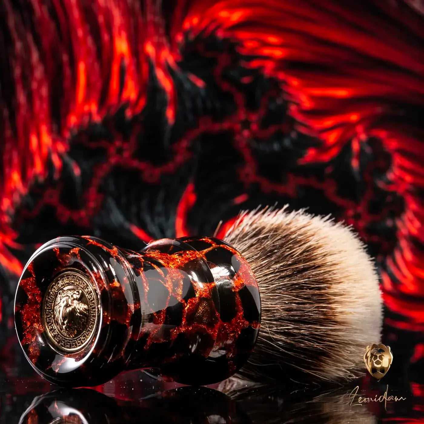 Handmade Shaving Brush "Molten Core" 26/28mm