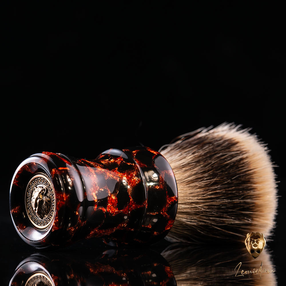 Handmade Shaving Brush "Molten Core" 26/28mm