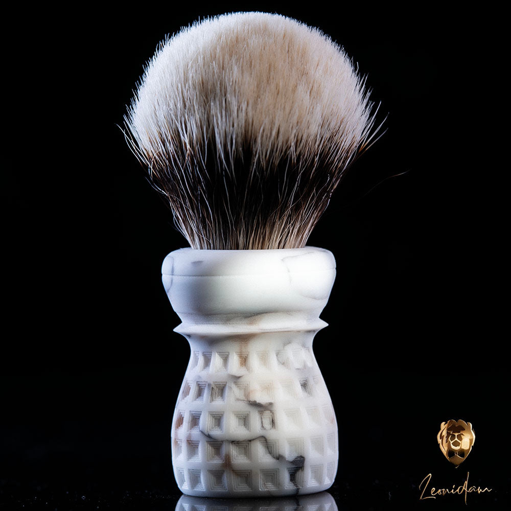 Ready to Ship - Shaving Brush "Pantheon Marble" 26/28mm