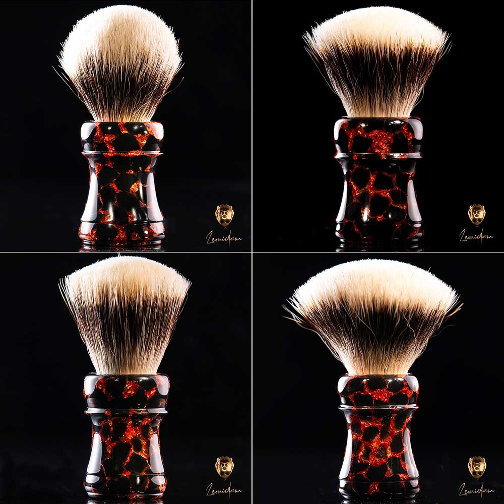 Handgemachter Rasierpinsel "Molten Core" 26/28mm