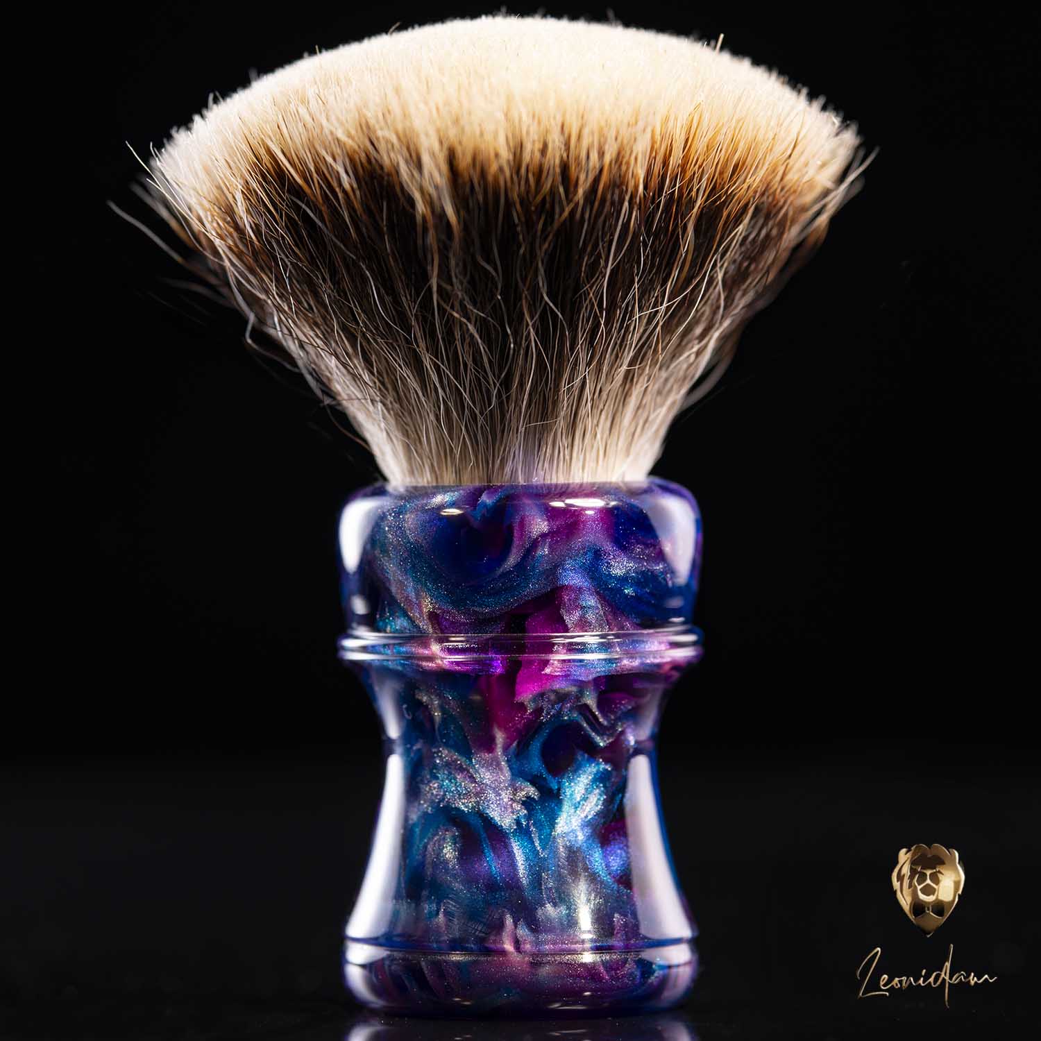 Handmade Shaving Brush "Purple Rain" 26/28mm