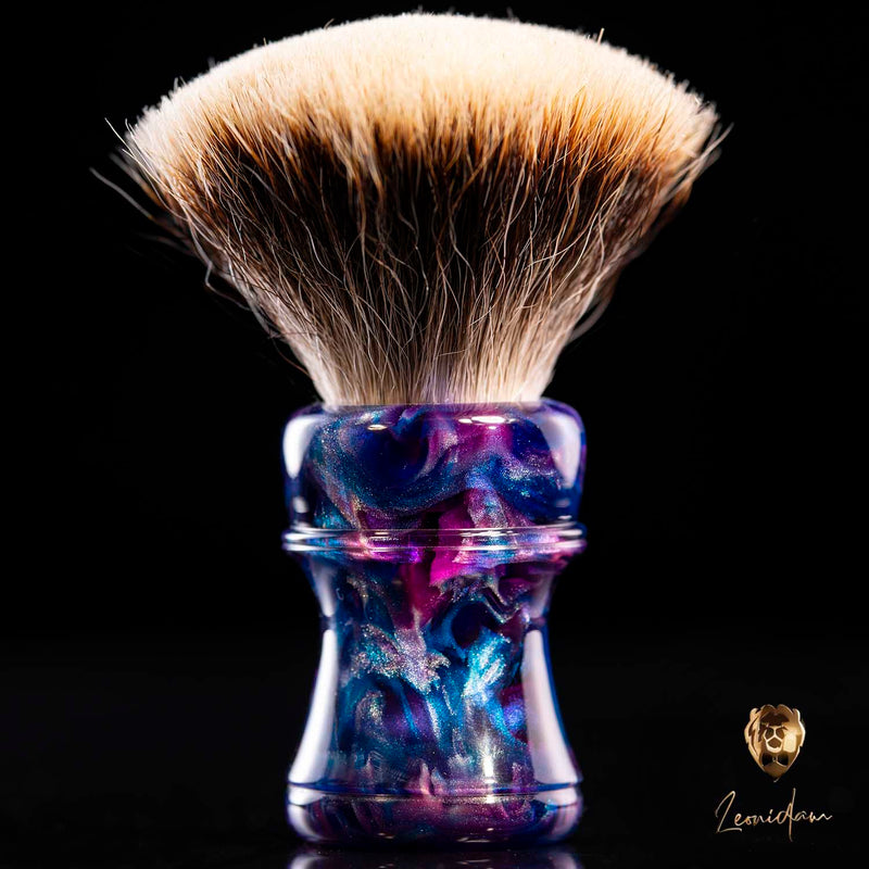 Pennello da barba artigianale "Purple Rain" 26/28mm