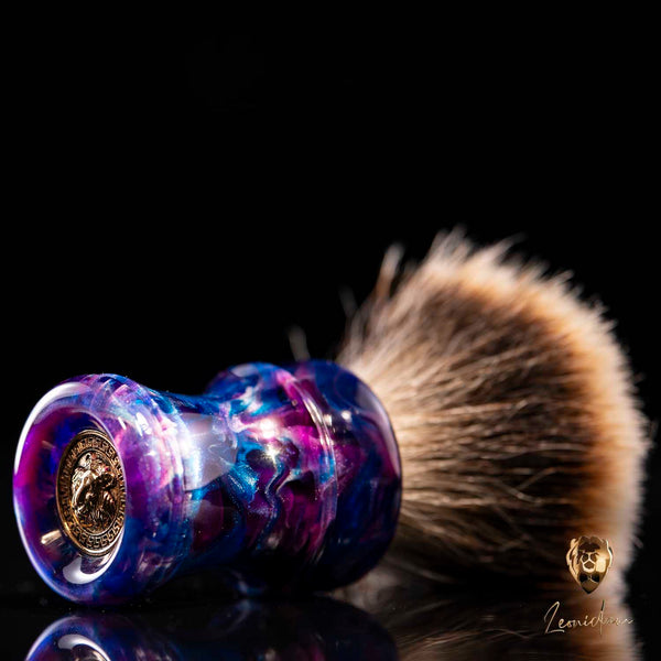 Handmade Shaving Brush "Purple Rain" 26/28mm