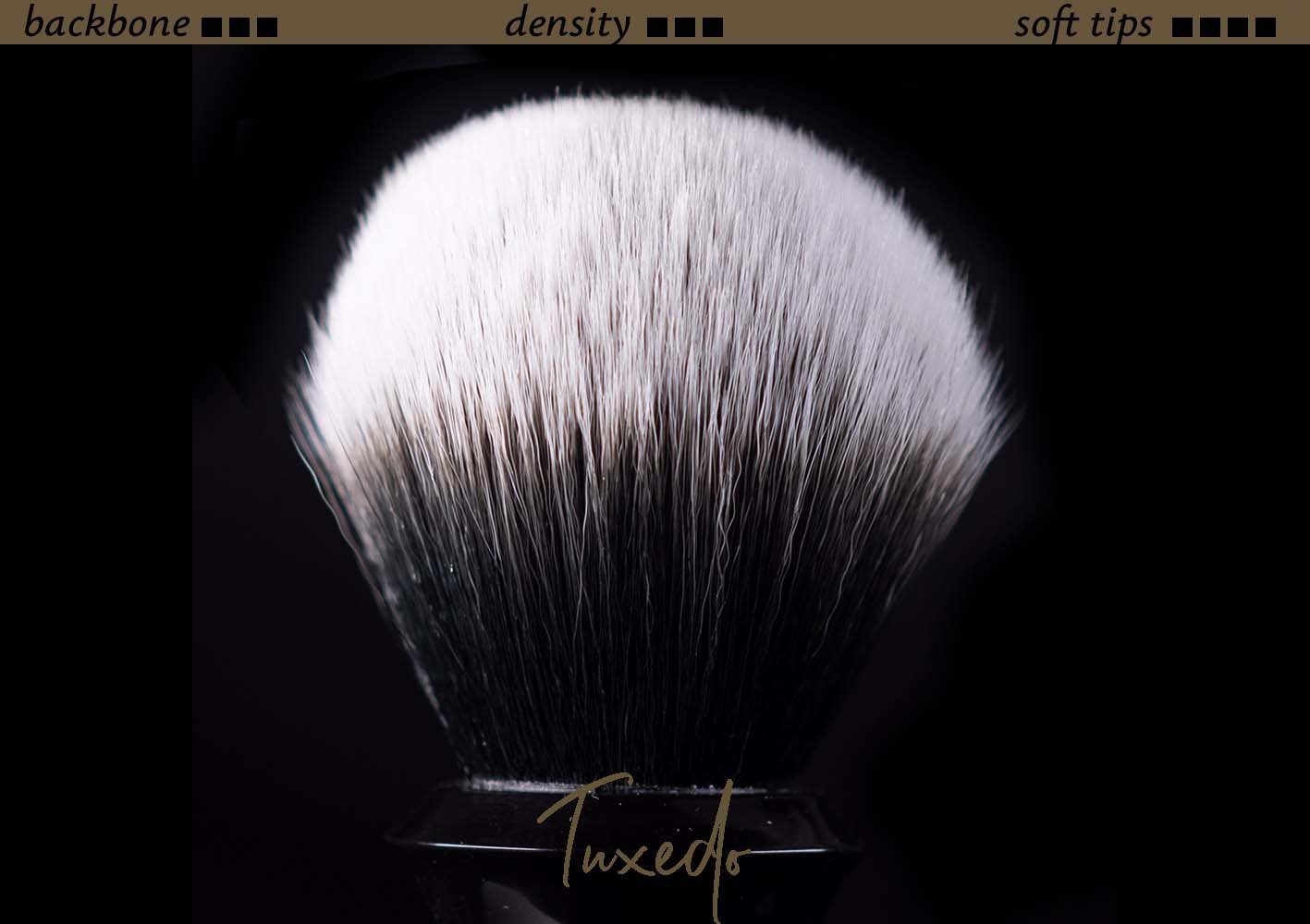 Tuft option for handmade shaving brush - Synthetic Tuxedo